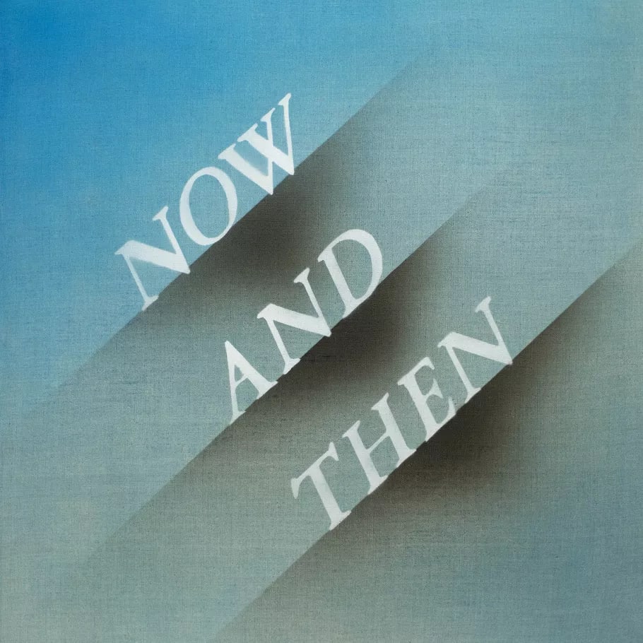 coverart bestaande uit de woorden: now and then